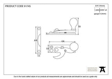 Load image into Gallery viewer, 91745 Aged Bronze Prestbury Sash Hook Fastener