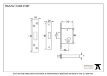 Load image into Gallery viewer, 91849 PVD 3" Euro Profile Dead Lock