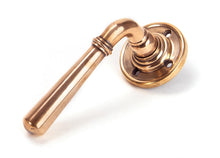 Load image into Gallery viewer, 91923 Polished Bronze Newbury Lever on Rose Set