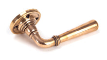 Load image into Gallery viewer, 91923 Polished Bronze Newbury Lever on Rose Set