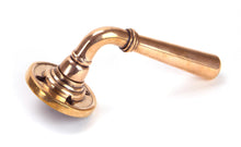 Load image into Gallery viewer, 91923 Polished Bronze Newbury Lever on Rose Set