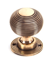 Load image into Gallery viewer, 91926 Polished Bronze Heavy Beehive Mortice/Rim Knob Set