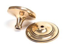 Load image into Gallery viewer, 91946 Polished Bronze Art Deco Centre Door Knob
