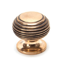 Load image into Gallery viewer, 91948 Polished Bronze Beehive Cabinet Knob 30mm