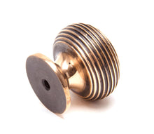 Load image into Gallery viewer, 91948 Polished Bronze Beehive Cabinet Knob 30mm