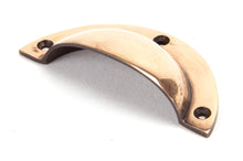 Load image into Gallery viewer, 91961 Polished Bronze 4" Plain Drawer Pull