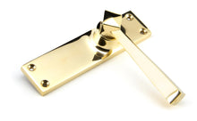Load image into Gallery viewer, 91968 Polished Brass Straight Lever Latch Set