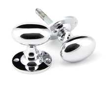 Load image into Gallery viewer, 91975 Polished Chrome Oval Mortice/Rim Knob Set