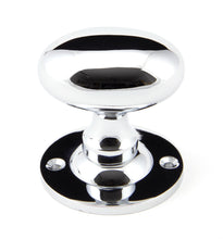 Load image into Gallery viewer, 91975 Polished Chrome Oval Mortice/Rim Knob Set