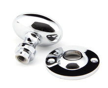 Load image into Gallery viewer, 91975 Polished Chrome Oval Mortice/Rim Knob Set