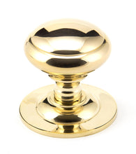 Load image into Gallery viewer, 91977 Polished Brass Round Centre Door Knob