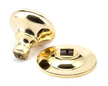 Load image into Gallery viewer, 91977 Polished Brass Round Centre Door Knob
