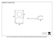 Load image into Gallery viewer, 91995 Satin Chrome Rim Cylinder Pull