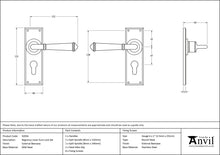 Load image into Gallery viewer, 92054 External Beeswax Regency Lever Euro Lock Set