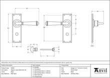 Load image into Gallery viewer, 92059 Black Regency Lever Bathroom Set