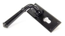Load image into Gallery viewer, 92060 Black Regency Lever Euro Lock Set
