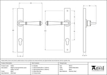 Load image into Gallery viewer, 92061 Black Regency Slimline Lever Espag. Lock Set