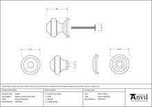 Load image into Gallery viewer, 92069 External Beeswax Regency Centre Door Knob