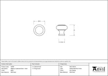 Load image into Gallery viewer, 92099 Black Regency Cabinet Knob - Small