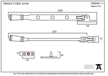 Load image into Gallery viewer, 92108 External Beeswax 8" Regency Stay