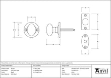 Load image into Gallery viewer, 92128 Black Oval Rack Bolt