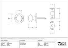 Load image into Gallery viewer, 92129 Pewter Oval Rack Bolt