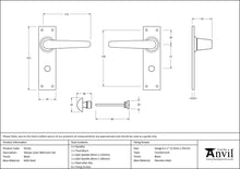 Load image into Gallery viewer, 92161 Black Deluxe Lever Bathroom Set