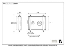 Load image into Gallery viewer, 33004 Pewter Oak Box Lock &amp; Octagonal Knob Set
