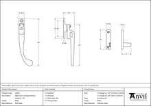 Load image into Gallery viewer, 33024 Black Night-Vent Locking Peardrop Fastener - RH
