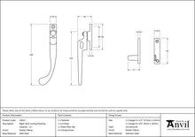 Load image into Gallery viewer, 33025 Pewter Night-Vent Locking Peardrop Fastener - LH
