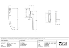 Load image into Gallery viewer, 33026 Pewter Night-Vent Locking Peardrop Fastener - RH
