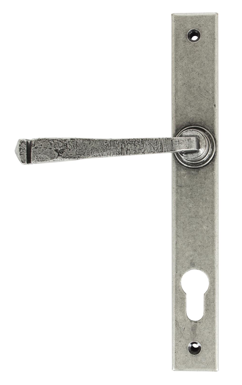 33034 Pewter Avon Slimline Lever Espag. Lock Set