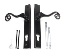 Load image into Gallery viewer, 33037R Black Monkeytail Slimline Lever Espag. Lock Set - RH
