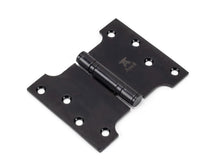 Load image into Gallery viewer, 33045 Black 4" x 3" x 5" Parliament Hinge (pair) ss
