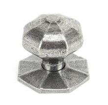 Load image into Gallery viewer, 33066 Pewter Large Octagonal Mortice/Rim Knob Set
