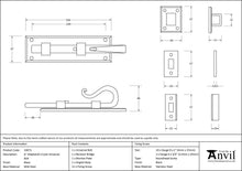 Load image into Gallery viewer, 33073 Black 6" Shepherd's Crook Universal Bolt
