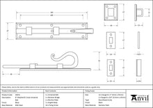 Load image into Gallery viewer, 33074 Black 8" Shepherd's Crook Universal Bolt
