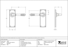 Load image into Gallery viewer, 33083 Aged Brass Reeded Lever Latch Set
