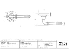 Load image into Gallery viewer, 33087 Aged Brass Reeded Lever on Rose Set
