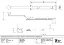 Load image into Gallery viewer, 33114 Black 10" French Door Bolt
