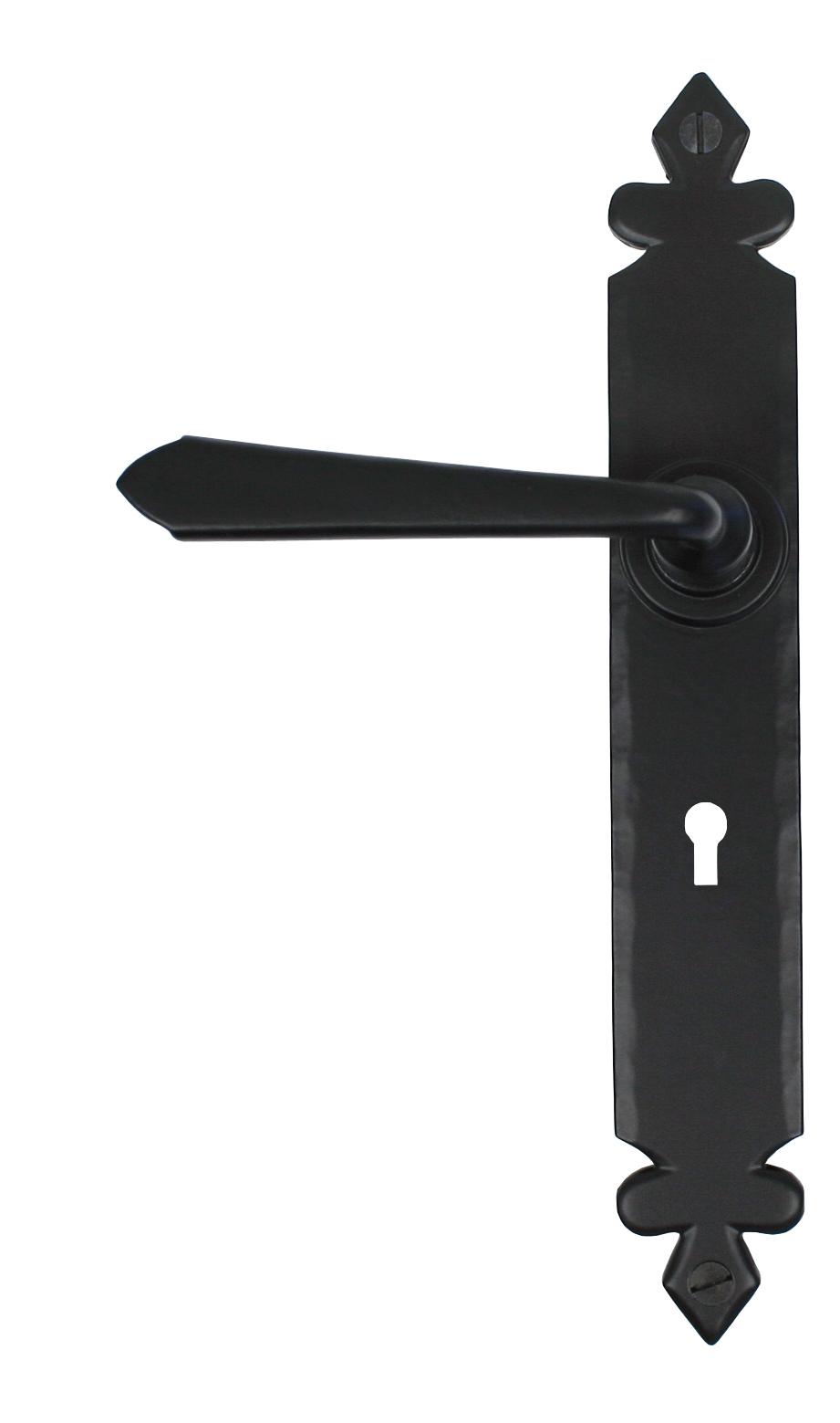 33116 Black Cromwell Lever Lock Set