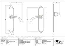 Load image into Gallery viewer, 33137 Black Gothic Curved Sprung Lever Latch Set
