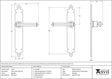 Load image into Gallery viewer, 33171 Beeswax Tudor Lever Latch Set
