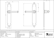 Load image into Gallery viewer, 33173 Black Tudor Lever Latch Set
