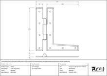 Load image into Gallery viewer, 33182 Beeswax 7" HL Hinge (pair)
