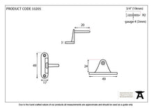 Load image into Gallery viewer, 33205 Black Cranked Casement Stay Pin
