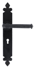 Load image into Gallery viewer, 33247 Black Tudor Lever Lock Set
