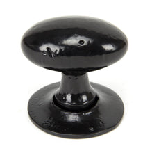 Load image into Gallery viewer, 33251 Black Oval Mortice/Rim Knob Set
