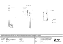 Load image into Gallery viewer, 33268 Beeswax RH Locking Night-vent Monkeytail Fastener
