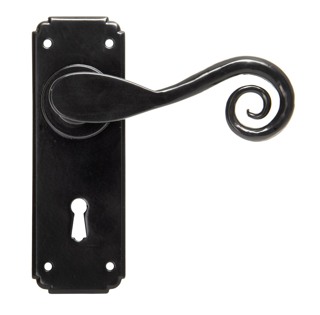 33279 Black Monkeytail Lever Lock Set